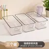 Caixa Organizadora com Divisórias para Gaveta Tipo Estreito Longo Organizador de Mesa para Cosméticos Caixa Organizadora Transparente de Plástico Acrílico