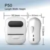 P50 Impressora Térmica Portátil Sem Fio Bluetooth Impressora de Etiquetas Sem Tinta
