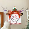 Diadema de Cuernos con Bola de Pelo Roja Navideña Palo Retorcido Otoño e Invierno Diadema de Cuernos de Árbol de Navidad Accesorios Versátiles para el Cabello para Fotos