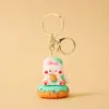Original Animal Food Park Chaveiro Criativo Donut Bag Pingente Carro Chaveiro Presente Feminino Atacado