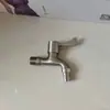 Torneira de Aço Inoxidável de Abertura Rápida Monofuro Frio Montada na Parede Bico de Cobre Bico Plano Espessado 1/2 Polegada 3/4 Polegada Torneira para Tanque de Lavar Mop Máquina de Lavar
