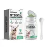 Yegbong Polvo Limpiador Dental para Perros Fórmula Suave Refresca el Aliento y Protege la Salud Bucal de tu Mascota Polvo Limpiador de Dientes