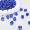 8-10mm Contas de Vidro Quebradas com Gelo Escovadas Explosivas Contas Soltas para Pulseira DIY Fio Contas Soltas de Vidro Acessórios de Joia Atacado