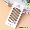 Venda por Atacado Vela Lápis Bolo Inserção para Assar Festa Celebração Banho de Ouro Fina Haste Longa Velas de Aniversário Sobremesa de Festa