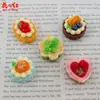 Nuevos Mini Pasteles de Crema de Frutas Gashapon Hechos a Mano DIY Pegamento de Crema Accesorios de Resina Accesorios para el Cabello Dijes Colgantes