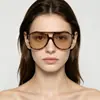 Nuevas gafas de sol casuales personalizadas retro europeas y americanas de doble puente, gafas de sol de moda para exteriores y conducción con protección solar, transfronterizas