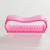Cepillo de Uñas de Plástico para Limpieza de Cuernos de Fábrica Cepillo de Limpieza Especial para Pulir Eliminación de Polvo Herramienta Ondulada para Manicura