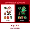 Pegatinas de Tatuaje Luminosas Populares Navideñas Transfronterizas Papá Noel Hombre de Jengibre Muñeco de Nieve Impermeables y a Prueba de Sudor Maquillaje para Cara y Manos