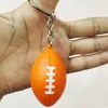 Llavero de simulación de fútbol transfronterizo 3.8cm llavero grande de baloncesto colgante paquete regalo de alrededor de la Copa del Mundo de fútbol