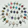Venta Caliente Transfronteriza Cristal Natural Ágata Piedra Semipreciosa Aleación Pingüino Incrustado Gema Colgante Collar Accesorios Ecológicos