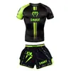 Traje Deportivo de Boxeo, Body de Lucha, Lucha Sanda, Shorts de Manga Corta UFC, Uniforme de Entrenamiento, Conjunto de Dos Piezas, Fitness de Moda