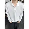 Coleção Outono 2026: Camisa polo oversized estilo Hong Kong com design de manga longa e gola grande, tamanhos M-5X, HT26933-Extra P26