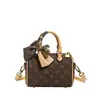 Bolso de Diseño de Nicho Nuevo 2025 para Mujer Bolso Boston Estampado de Gama Alta Bolso Versátil de Hombro