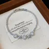 Pulseira Versátil Estilo Francês Flor de Zircônia em Forma de Diamante, Luxo Leve, Alta Qualidade, Elegante, Fashion, Nicho, Joia de Mão Exquisita para Mulheres