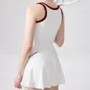 Chaleco de Yoga con Copa Fija para Mujer, Sujetador Deportivo a Prueba de Impactos de Alta Intensidad de Secado Rápido para Bádminton y Tenis, Otoño, Directo de la Fábrica Fuente