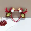 Nueva Diadema Navideña Decoraciones Cuernos Navideños Cuernos Largos Sellos para el Cabello Navidad Linda Peluche Año Nuevo Diadema