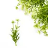 Decoración de Hojas de Margarita Transfronteriza Pared de Flores Artificiales Atrezzo para Arreglos Florales Accesorios Florales Plantas Verdes Plantas Acuáticas Pequeñas