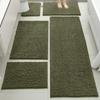 Set de 5 Alfombrillas Absorbentes para Piso, Felpudos para Puerta de Entrada, Alfombrillas Antideslizantes Resistentes a Manchas para Entrada, Alfombras para Mesita de Noche de Dormitorio, Transfronterizo