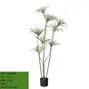 Estilo Minimalista de Lujo Ligero Planta de Orquídea Colgante Artificial con Bordes Blancos Decoración de Planta Verde Falsa Grande de Pie para Sala de Estar Interior Planta Verde Artificial