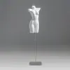 Maniquí de Lencería de Medio Cuerpo para Exhibición en Escaparate de Tienda de Ropa Interior para Hombres y Mujeres, Soporte de Modelo para Trajes de Baño y Sujetadores