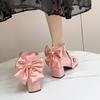 Tacones Altos Negros Originales Genuinos Lolita Lolita Lindos Chica Suave de Tiras Pequeños Zapatos de Cuero Lo Estudiante