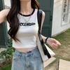 6049 foto real [hilo de algodón de 250 g] camisola pequeña para mujer para uso interior y exterior camiseta de manga corta de verano corta