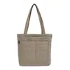 Bolsa de Hombro Casual Artística Transfronteriza para Mujer 2026 Nueva Gran Capacidad Bolso de Tela de un Solo Hombro Bolsa para Estudiante Universitario Viaje Diario