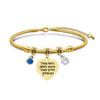 Pulseira Europeia e Americana Transfronteiriça Aço Inoxidável Pulseira Osso de Cobra Comemorativa Dia dos Professores Feriado Diamante Azul Presente Gravação Pulseira de Aço Titânio