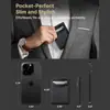 Nuevo Tarjetero Ultra Fino de Amazon 80% de Descuento con Múltiples Ranuras para Tarjetas Tarjetero Antirrobo RFID con Billetera Billetera para Hombre con Patrón Cruzado