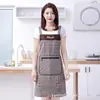 Delantal de Lona a Cuadros de Moda Simple para el Hogar, Cocina, Cocinar, Ropa de Trabajo, Delantal de Correa Transpirable Resistente a la Suciedad