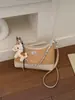 Bolso Cruzado Acolchado Pequeño Estilo Chanel para Mujer, Bolso de Hombro Vintage de Alta Gama a la Moda, Elegante Bolso Cubo, Bolso Versátil para el Trabajo para Mujer