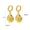 Suministro Directo Transfronterizo de Aretes de Acero Inoxidable de Moda Europea y Americana, Accesorios de Alta Gama Serie Océano para Mujer, Pendientes Colgantes al por Mayor