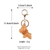 Chaveiro Simples de Couro PU Hui Ming Jewelry Pingente para Bolsa de Bulldog Francês Anel de Pendurar Multifuncional Pequeno Presente Personalização