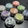 Nuevo Espejo de 9 Colores Fragmentos Multicolor Explosión Brillo Colorido Arte de Uñas Polvo de Brillo Cáñamo Fluyente DIY Joyería de Uñas Hecha a Mano