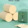 Papel Higiénico Donglan Paquete de 5 kg Pulpa de Bambú Color Natural Rollo de Papel para Uso Doméstico Papel Higiénico al por Mayor Papel Especial para Toallas de Mano Toallitas de Mano de Pulpa de Bambú