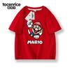 Camisetas de Manga Corta Periféricas de Super Mario Mario Luigi para Hombre, Mujer y Niños, Estilo Estudiantil de Media Manga