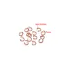 Aço Inoxidável 3/5mm Ouro Real Banhado a Água Anel Aberto Argola para Salto Acessórios para Fazer Joias DIY Colar Pulseira Lote Transfronteiriço