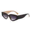 Gafas de sol Cat-Eye Europeas y Americanas Transfronterizas Bloque de Color Moda Versátiles Simples para Mujer Gafas con Protección UV