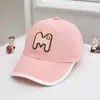 Chapéu de Sol de Bebê com Letra m Bordada Boné Casual Novo para Crianças Secagem Rápida Aba Reta Atacado Boné de Baseball Street para Meninos