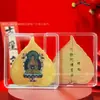 Oro Puro 999 Ocho Deidades Guardianas Pegatinas Doradas para Teléfono Signo del Zodiaco Impreso en Color Tarjeta Dorada Pegatinas de Buda Regalos al por Mayor