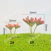 Materiales para Maquetas de Mesa de Arena Hechas a Mano Bricolaje Plantas Simuladas Hierba Frutal Plantas de Paisaje Adornos de Plástico en Miniatura