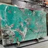 Importado Amazon Verde Natural Luxo Pedra Fundo Parede Personalizado Banheiro Bancada Mármore Mesa de Jantar Hall de Entrada