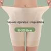 Calcinha de segurança duas em uma anti-transparência feminina de verão tamanho grande mm200 kg modal sem enrolar shorts para usar por baixo