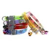 Collar Decorativo para Perro con Estampado de Cachorro Pastoral con Anillo de Campana en el Cuello, Correa de Tracción para Exteriores Anti-Pérdida, Hebilla Gris