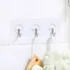 Gancho Transparente con Adhesivo Fuerte, Sin Taladro, Sin Rastro, Gancho Adhesivo de Alta Resistencia para Baño, Cocina y Detrás de la Puerta