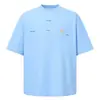 Nanxia Nuevo Estilo de Verano Retro Americano Sencillo Casual Manga Corta de Moda Camiseta con Letra Unisex Holgada