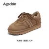 Zapatillas de entrenamiento estilo alemán Aogushi Dengrong para mujer 2026 nuevo estilo invierno suela gruesa para aumentar altura zapatos de algodón del noreste botas de nieve deportivas