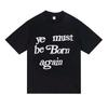 CPFM KANYE renascimento limitado letra espumante manga curta FOG retrô americano rua alta solta camiseta de casal