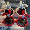 Nuevas Gafas de Sol Infantiles de Conejito con Lazo Gafas de Sol Lindas para Bebé Gafas de Sol de Dibujos Animados con Orejas de Conejo Súper Lindas