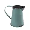 Jarrón Antiguo Jarrón Vintage Maceta Flores Secas Estilo Europeo Maceta de Hierro Vintage Cubo de Piso Olla de Hierro Jarrón de Hierro